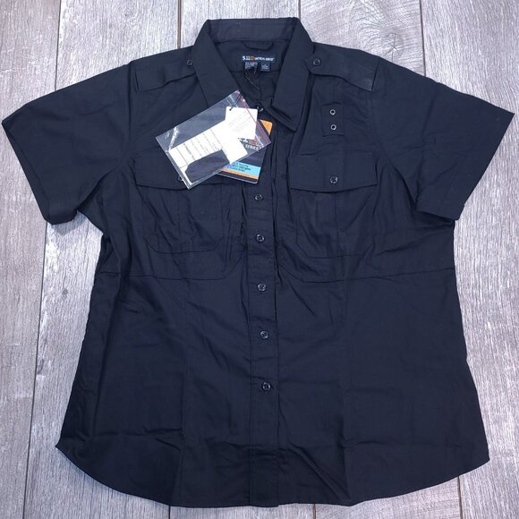 5.11 Tactical Shirt Womans 3X Midnight Navy TacLite Class B Patrol Duty Uniform - Picture 1 of 6